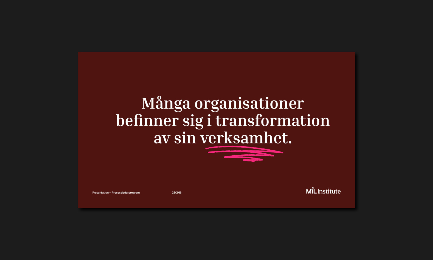 Mil Institute – Powerpoint